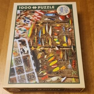 Cobble Hill Vintage Antique Fishing Lure 1000-Piece Puzzle